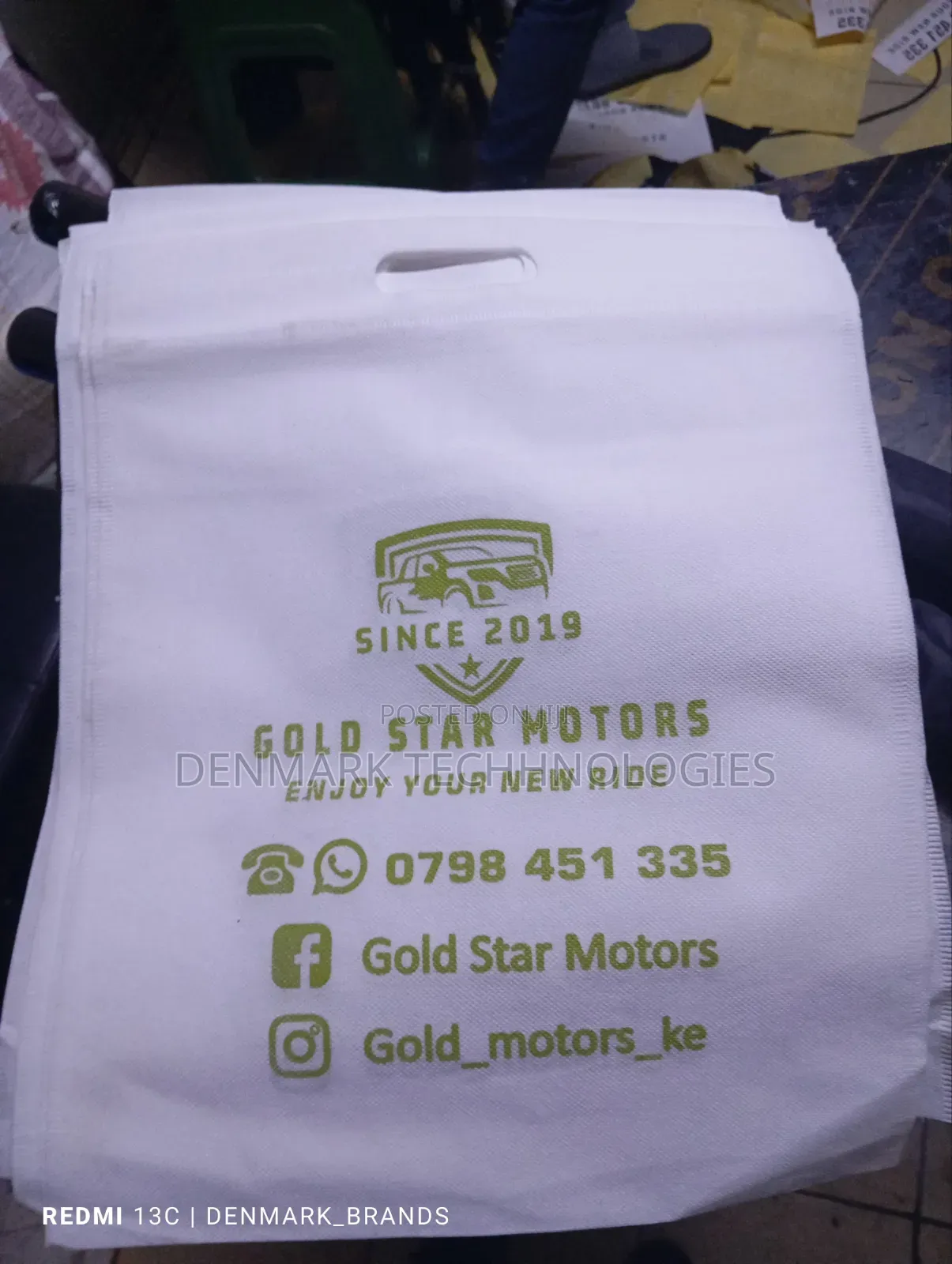 Packing Bags Branding.