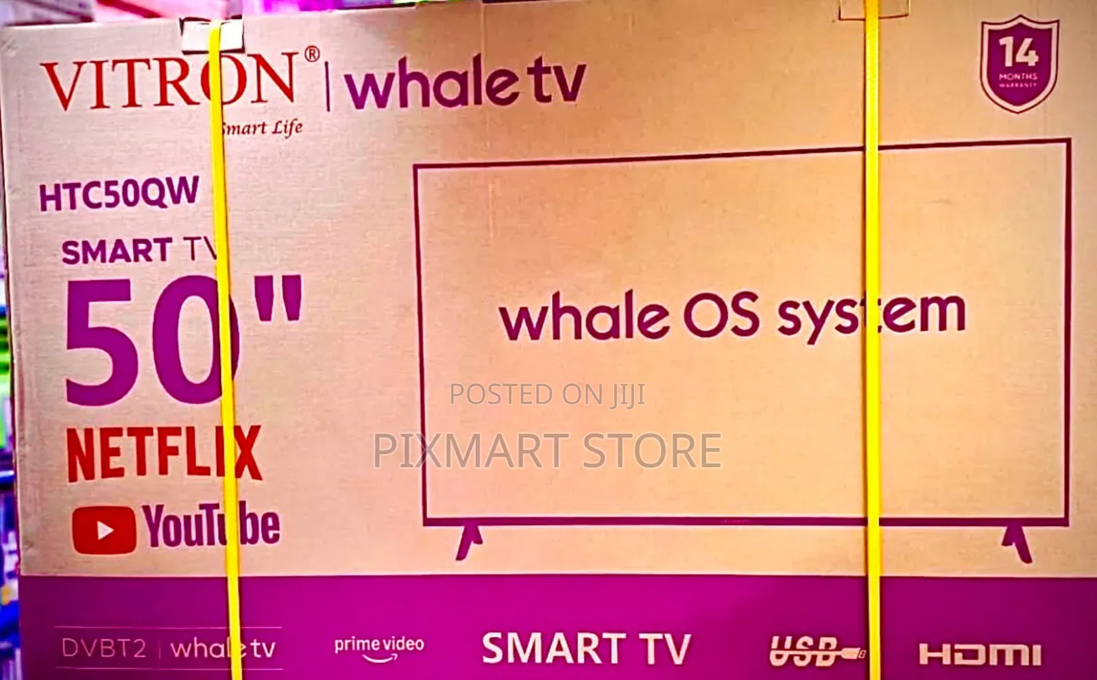 Vitron 50 Inch QLED Whale Smart UHD TV