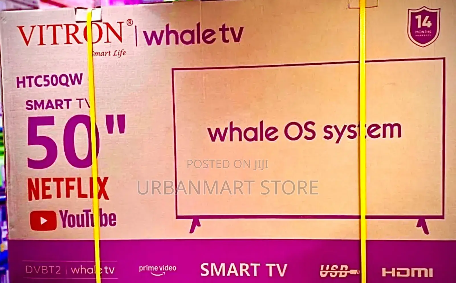 Vitron 50 Inch QLED Whale Smart UHD TV