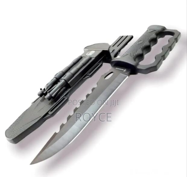 Survival Tactical Knife With Sheath - thumbnail 6