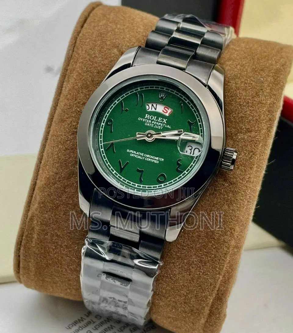 Green Dial,Arabic Numerals,Pure Sophistication Rolex for Ladies