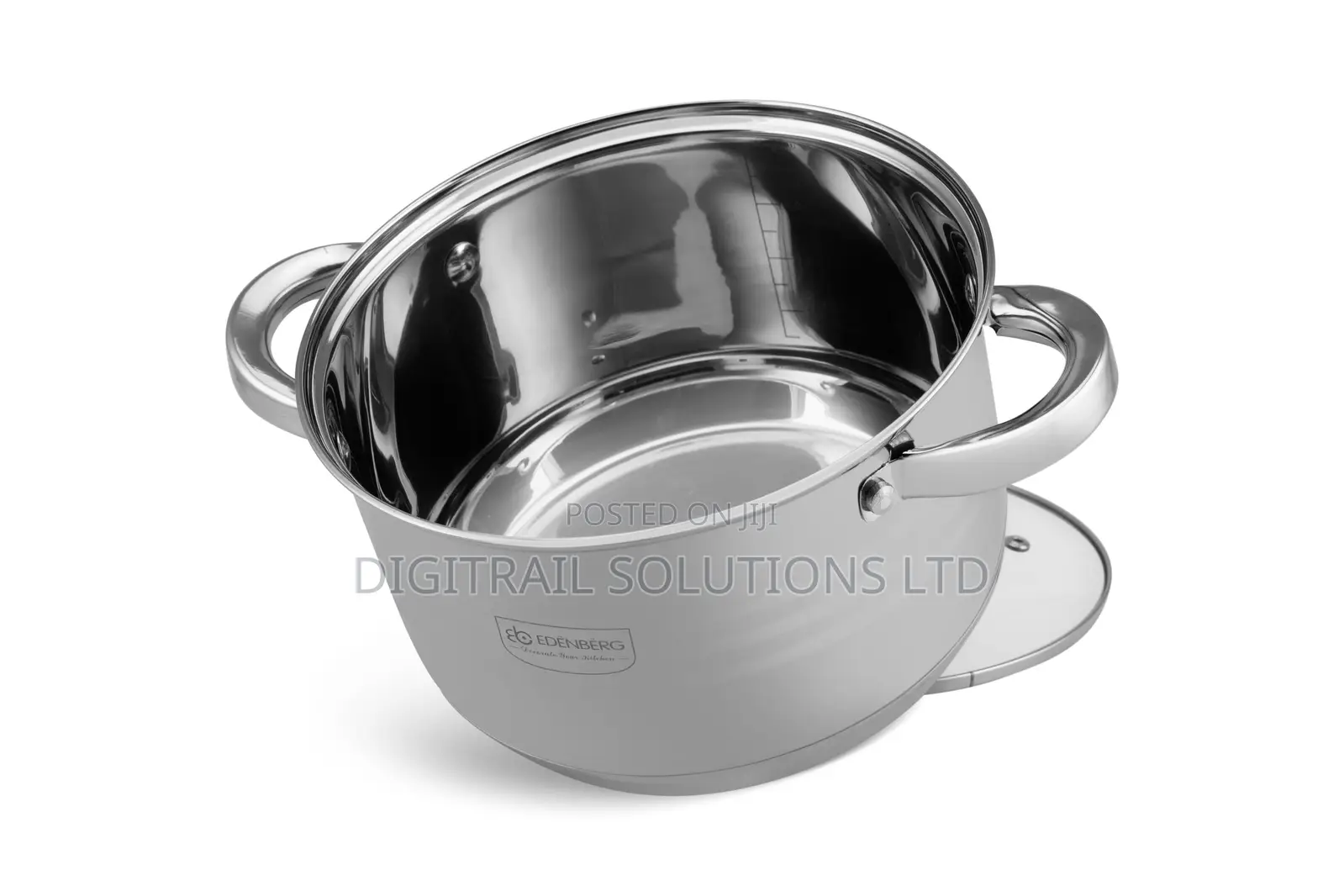 Edenberg 12PCS Stainless Steel Cookware Set With Marble Frypan