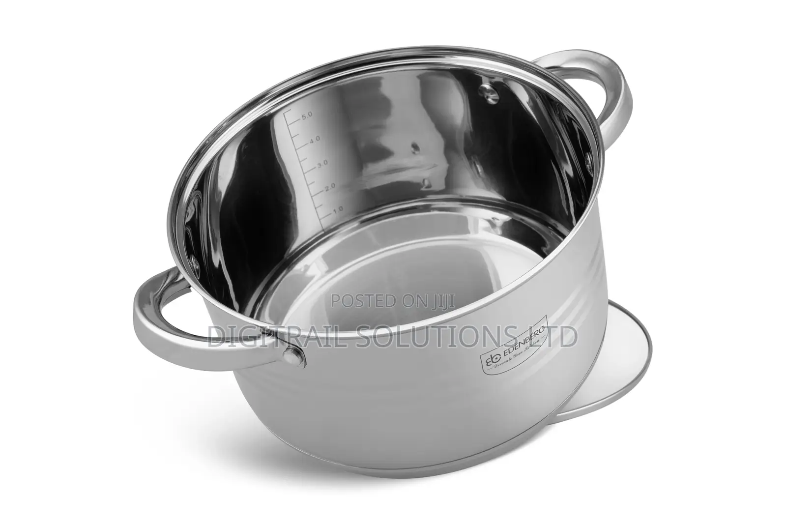 Edenberg 12PCS Stainless Steel Cookware Set With Marble Frypan