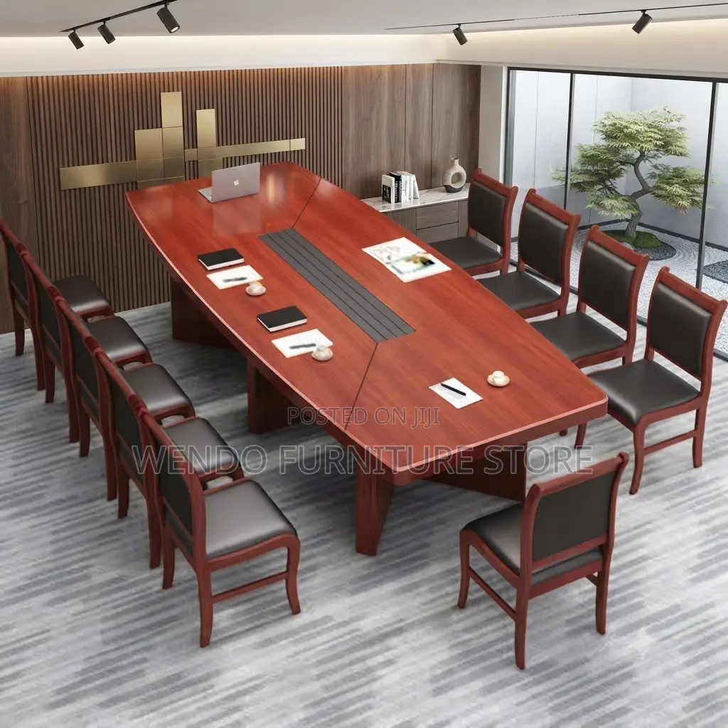 Boardroom Table; 2.4 Meters Mahogany Executive Boardroom Table