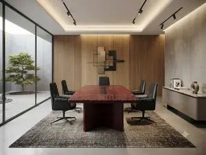 Boardroom Table; 2.4 Meters Mahogany Executive Boardroom Table