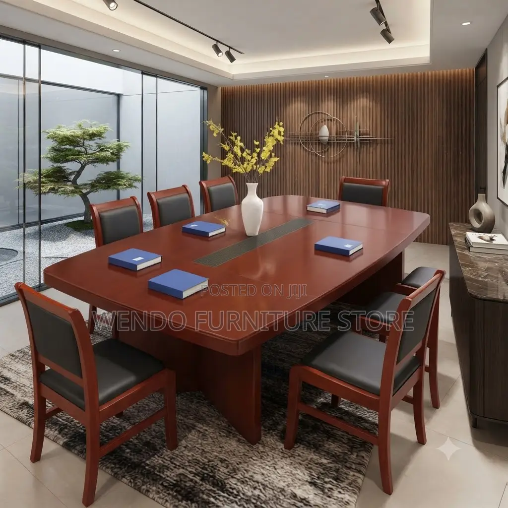 Boardroom Table; 2.4 Meters Mahogany Executive Boardroom Table