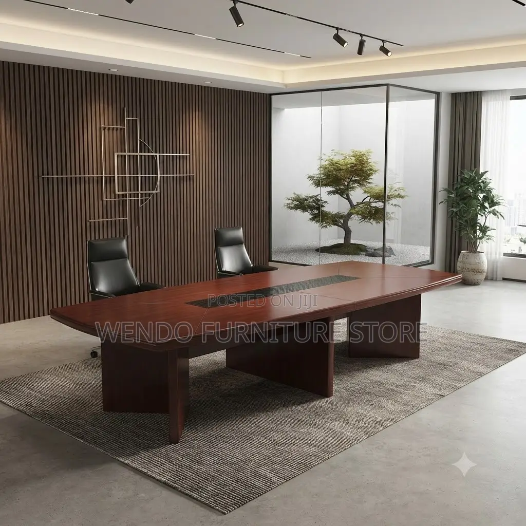 Boardroom Table; 2.4 Meters Mahogany Executive Boardroom Table