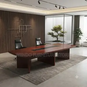 Boardroom Table; 2.4 Meters Mahogany Executive Boardroom Table