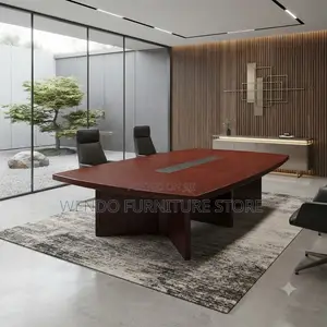 Boardroom Table; 2.4 Meters Mahogany Executive Boardroom Table