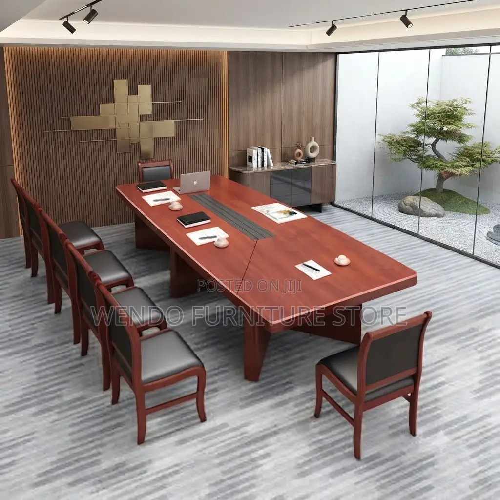 Boardroom Table; 2.4 Meters Mahogany Executive Boardroom Table