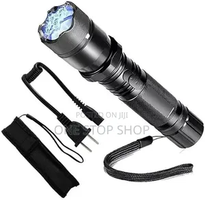 Rechargeable Tactable Torch With Personal Security Stun Gun