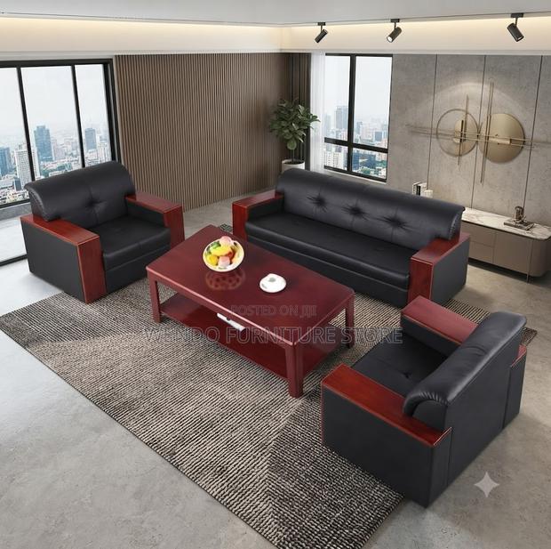 Office Sofa; Five Seaters Executive High Cushioned Sofa Set - thumbnail 4