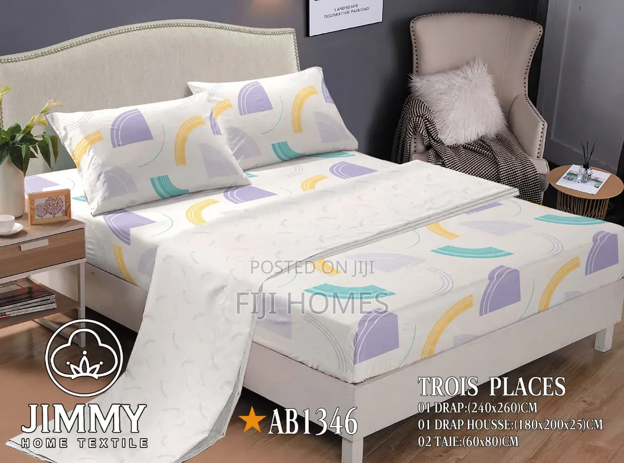 Coloured Stripped 6pc Mattress Cover