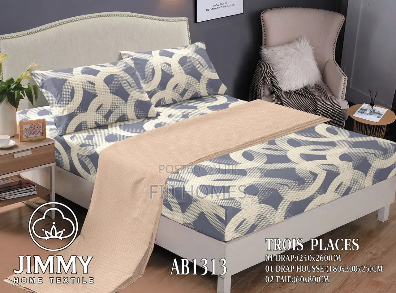 Coloured Stripped 6pc Mattress Cover