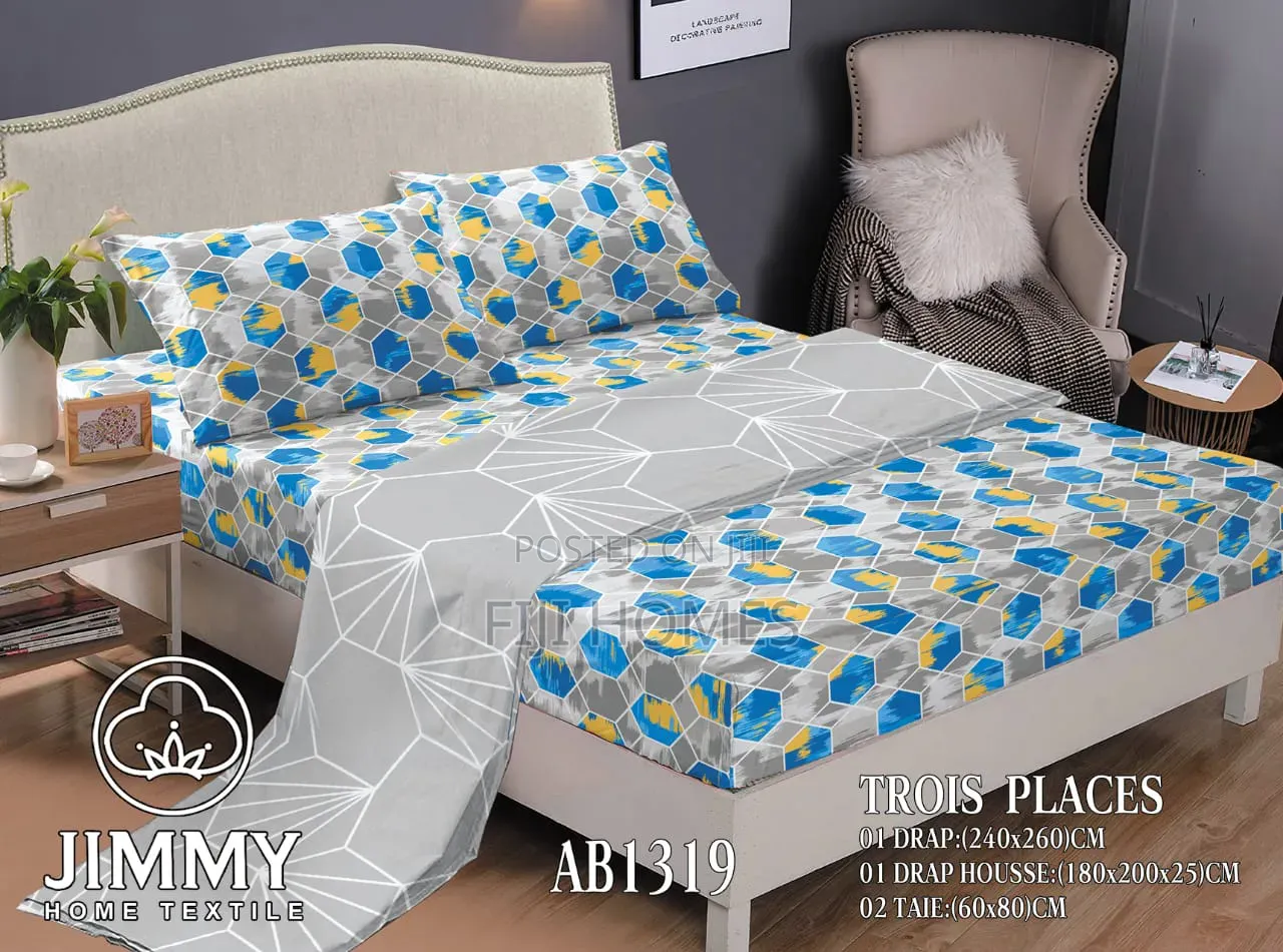 Coloured Stripped 6pc Mattress Cover