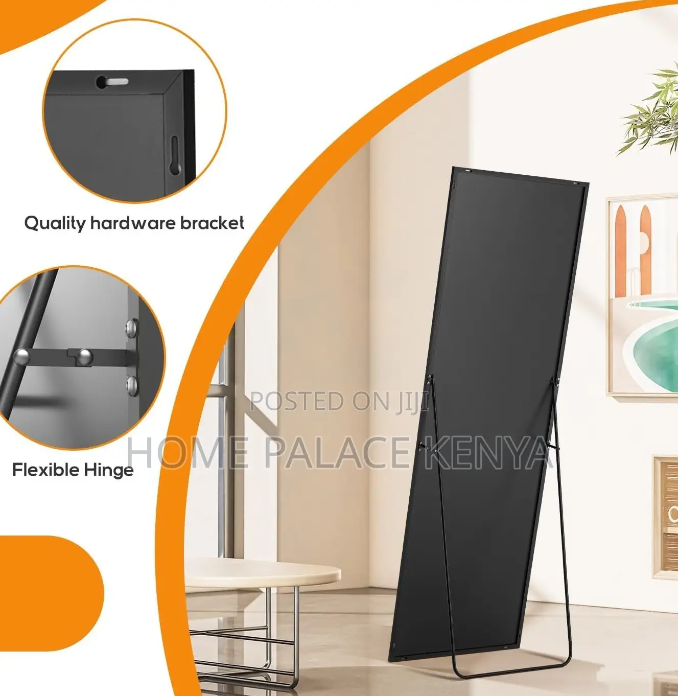 Dressing Mirror: Aluminium Alloy Linear Display Profile Mirror