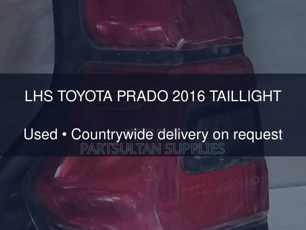 LHS Toyota Prado 2016 Taillight