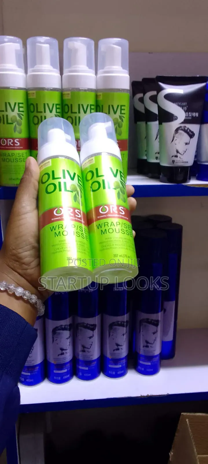 Hold Shine Ors Olive Hair Mousse