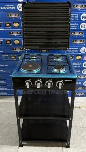 Electromate 3+1 Standing Cooker With Storage Shelves Efficient Spac
