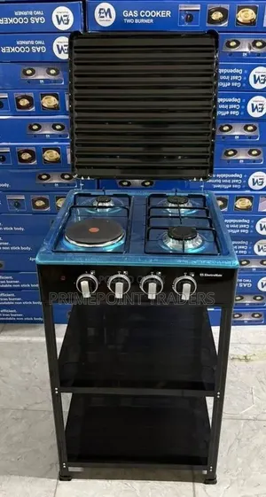 Electromate 3+1 Standing Cooker With Storage Shelves Efficient Spac