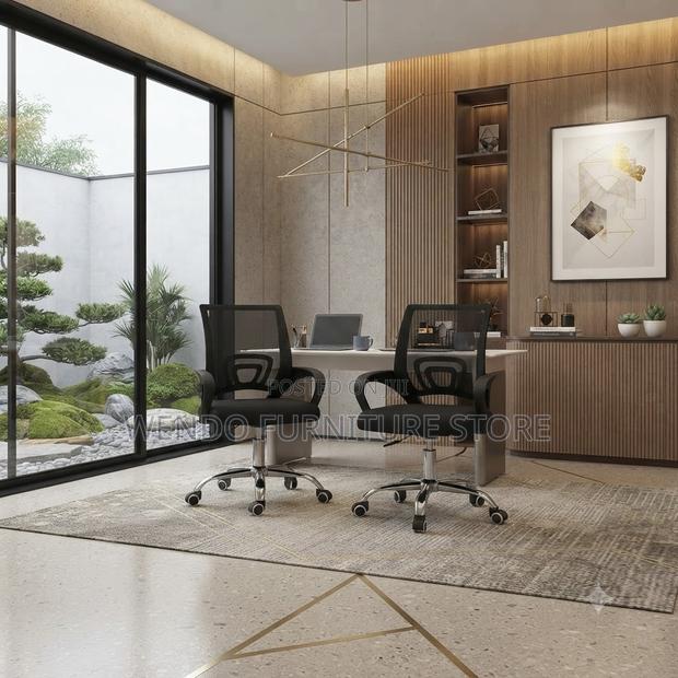 Office Chair; Mid Backrest Ergonomic Mesh Clerical Home Chairs - main view