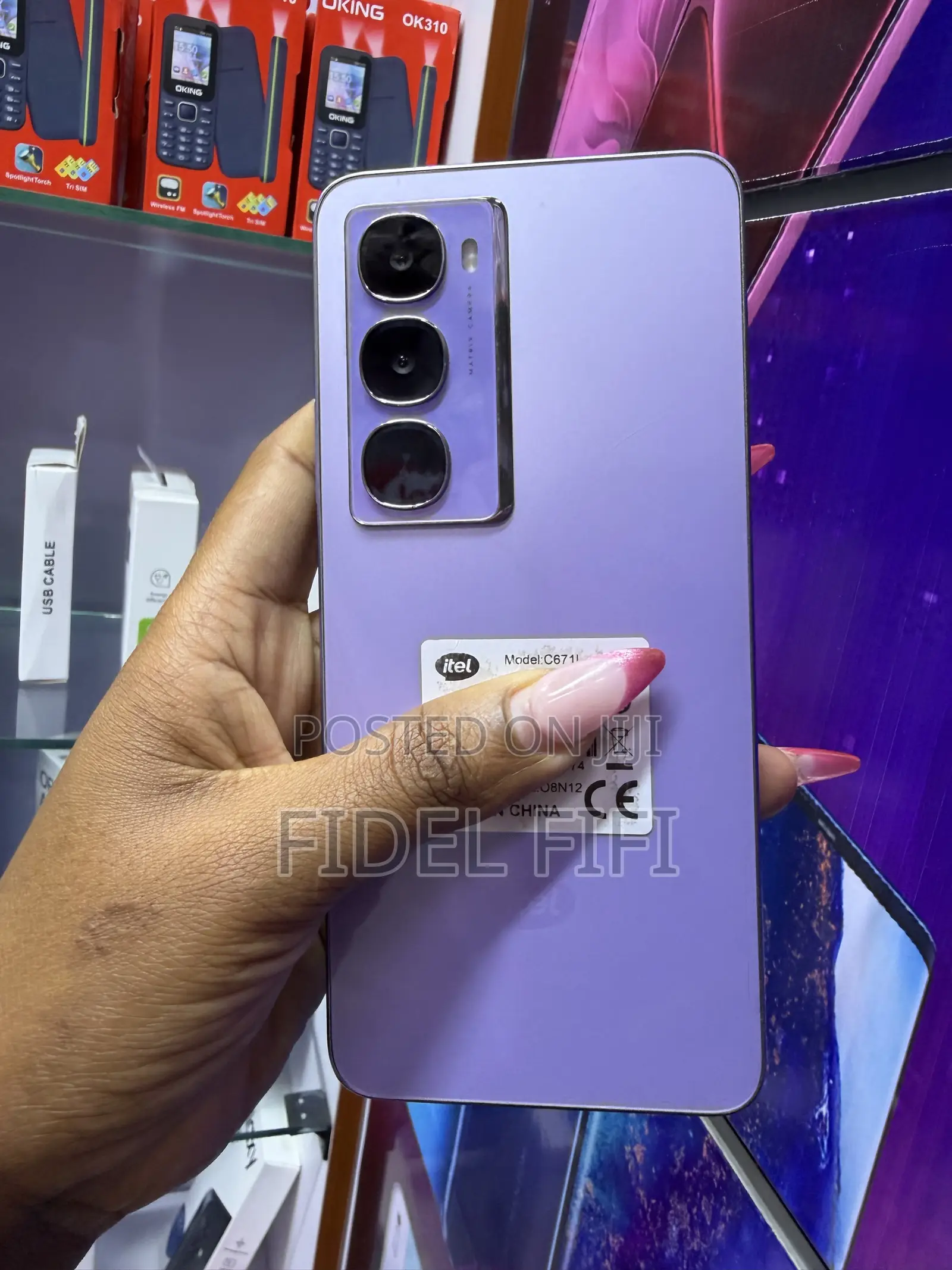 Itel City 100 128 GB Purple