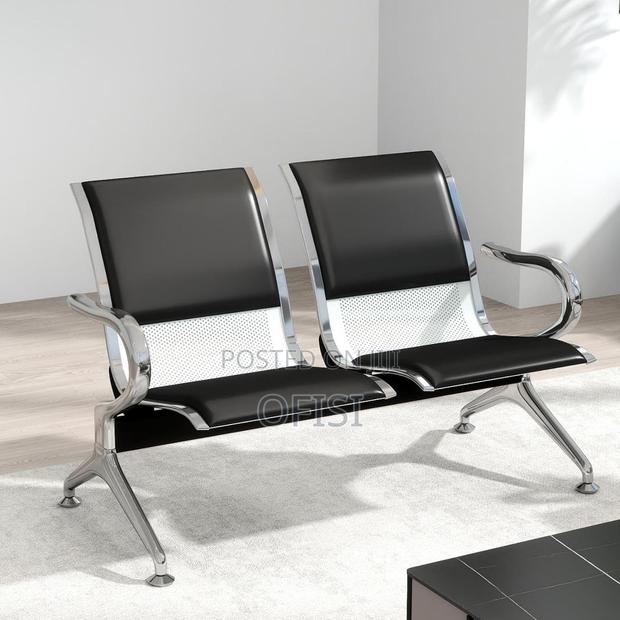 Waiting Bench; Two-Person Airport Waiting Office Bench