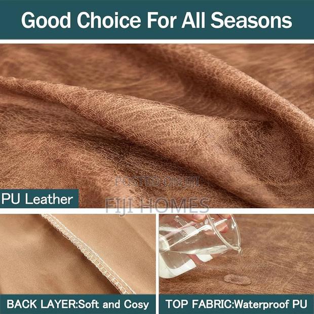 Sofa Cover Waterproof Soft Faux Leather Material - thumbnail 5