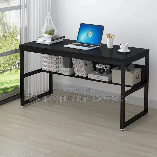 Office Desk; Urban Home Office Table With Under Book and CPU Holder - main view