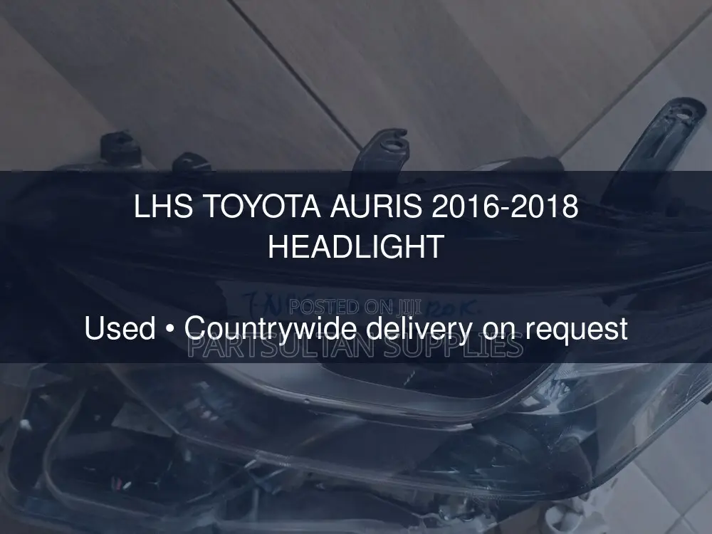 LHS Toyota Auris 2016-2018 Headlight
