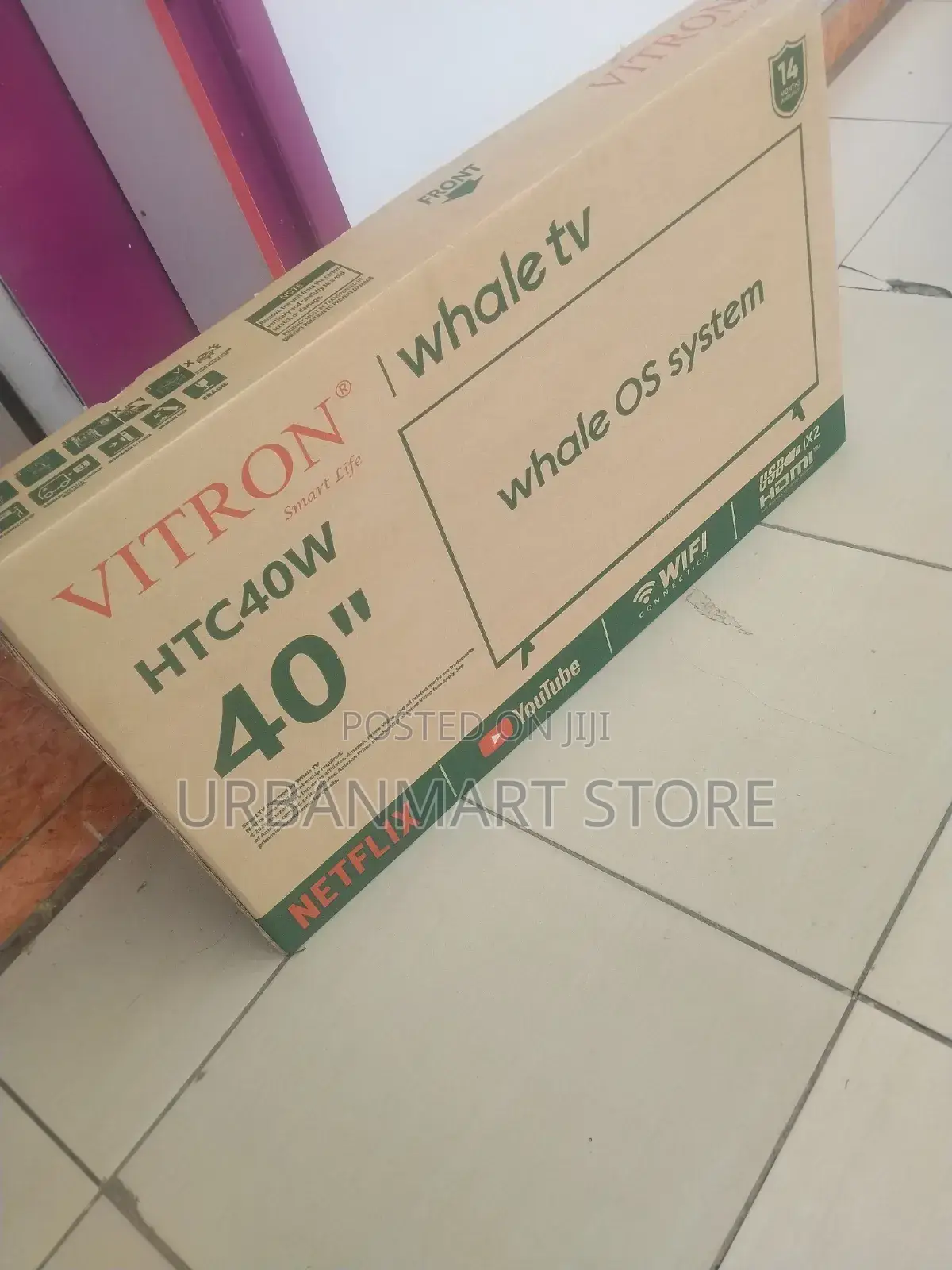 New Vitron 40" HTC40W Smart Television