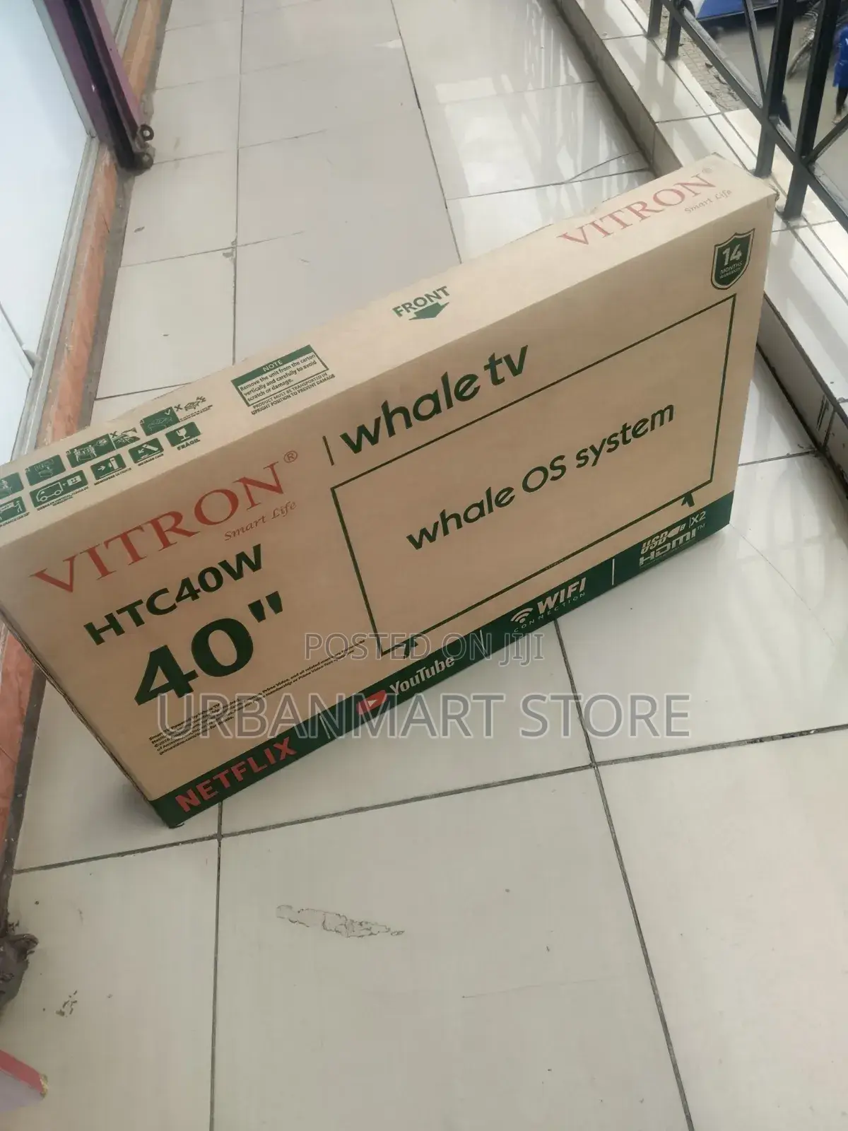 Vitron 43 Inch Frameless Whale OS Smart TV