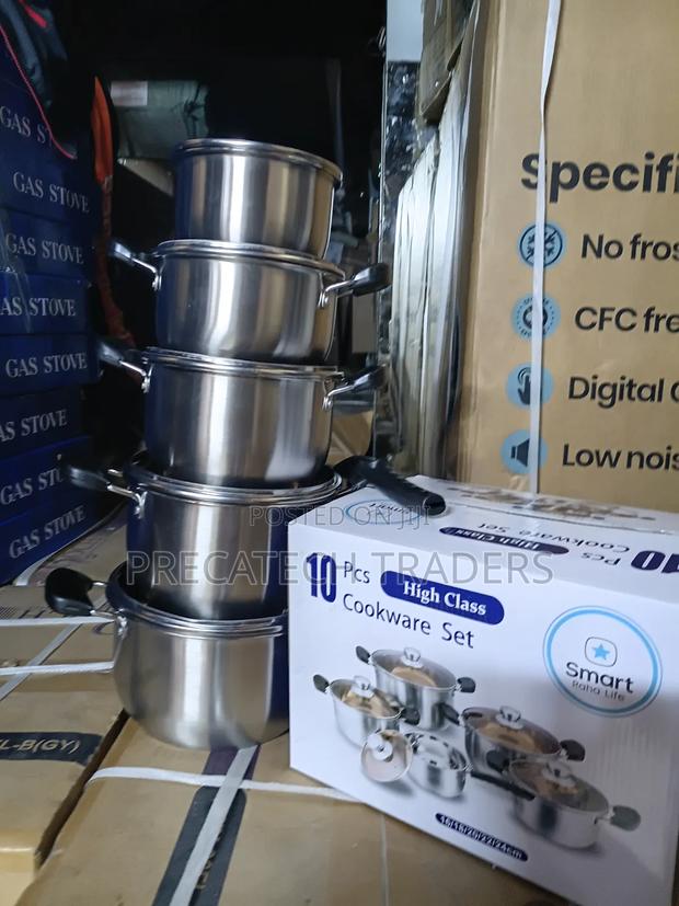 Premium 10 Piece Kitchen Cookware Set - main view