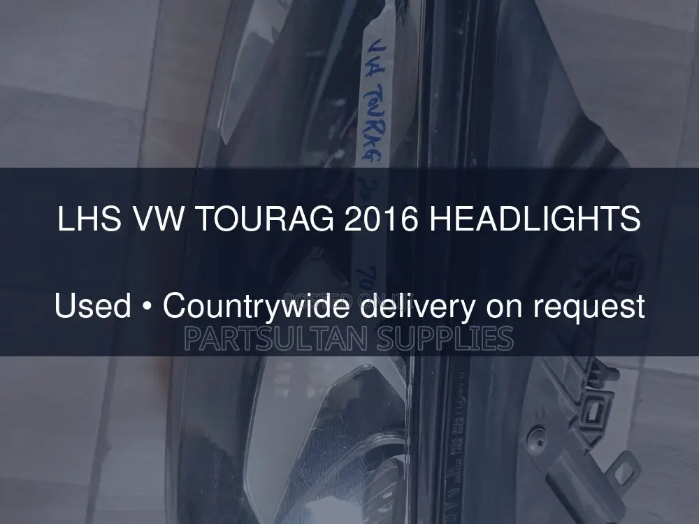 LHS Vw Tourag 2016 Headlights