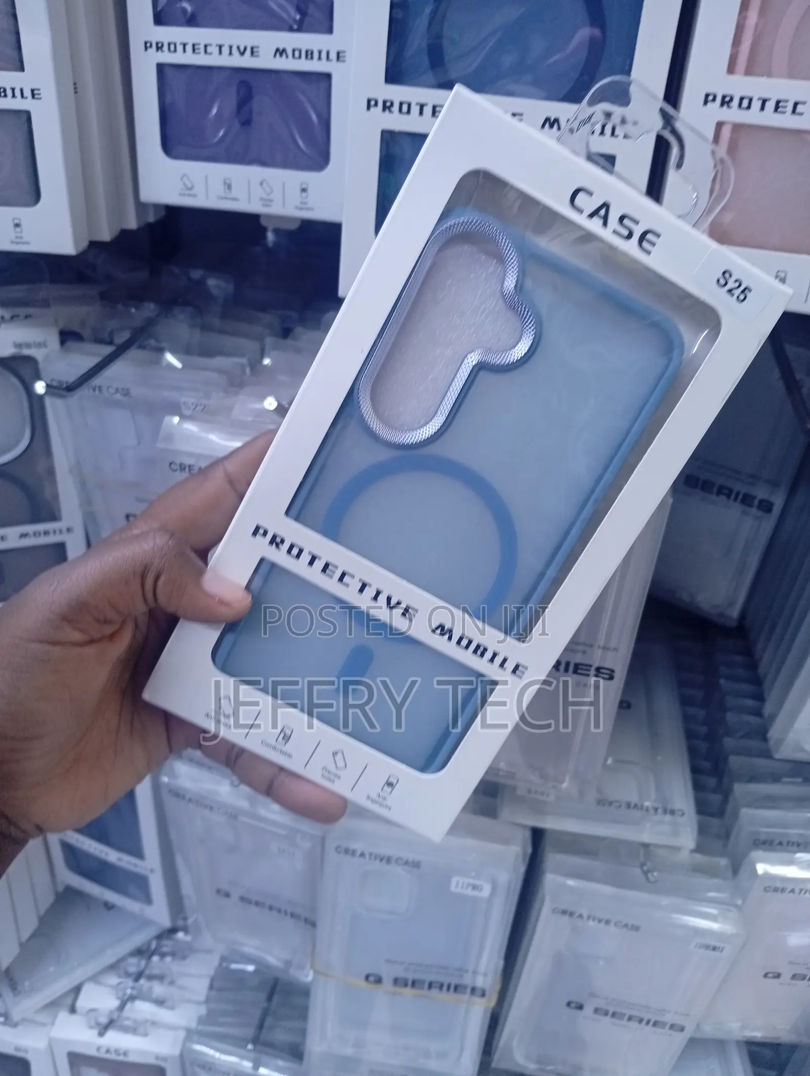 Samsung Galaxy S25 Semi-Transparent Frosted Back Panel, Case