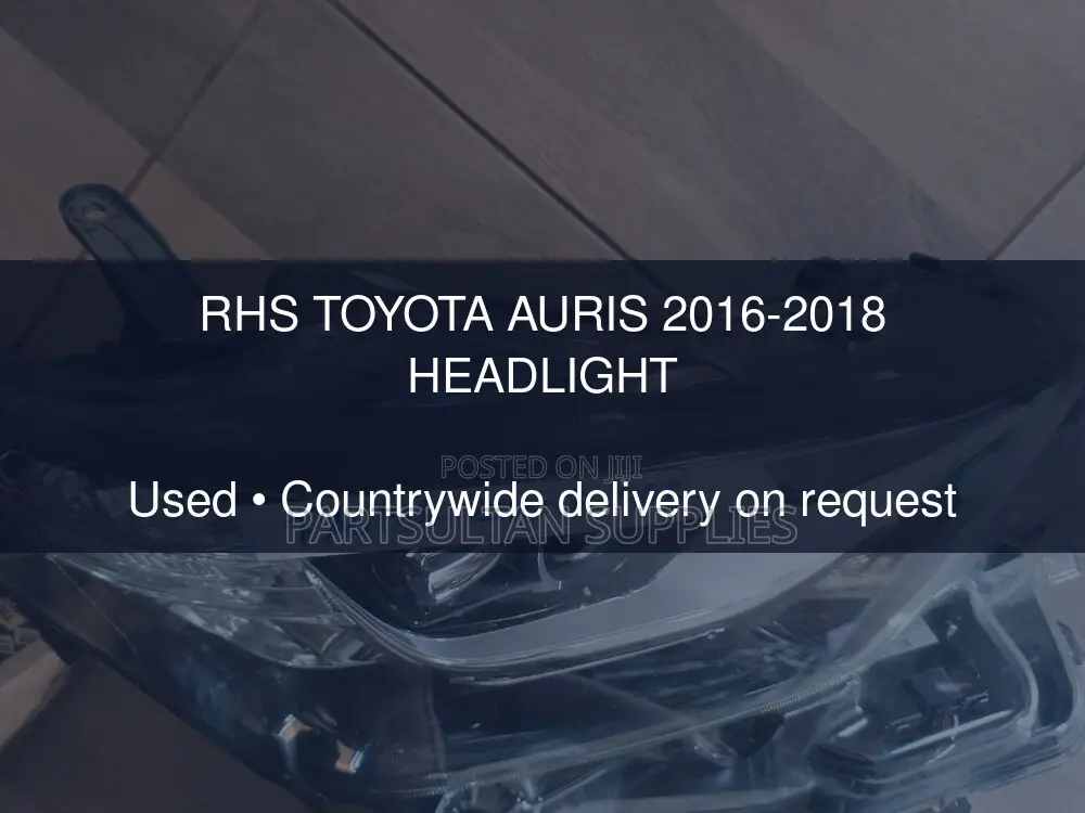 RHS Toyota Auris 2016-2018 Headlight
