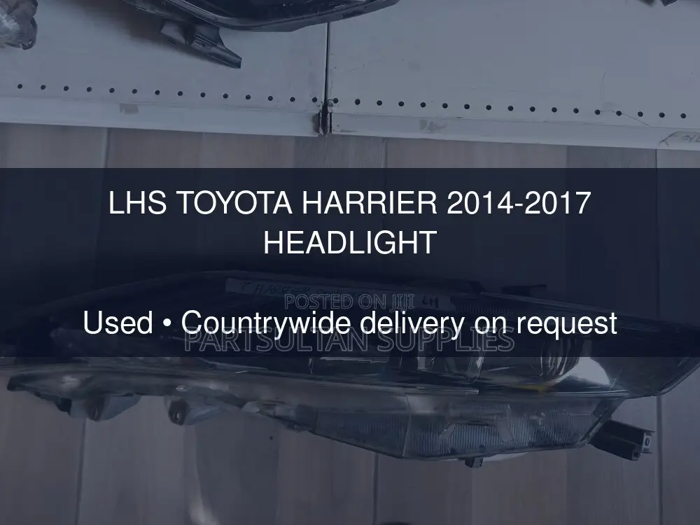 LHS Toyota Harrier 2014-2017 Headlight