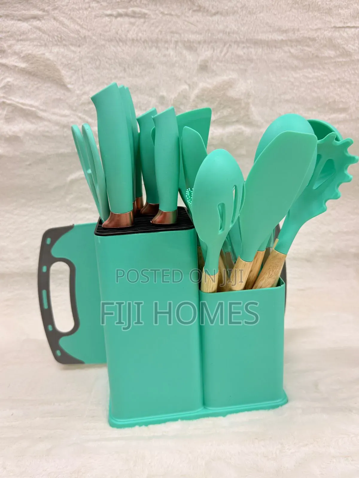 19pcs Silicon Cutlery Set