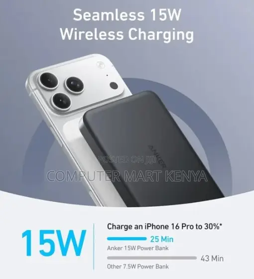 Anker Maggo Power Bank (, Magnetic Wireless) Black (Powerbank)