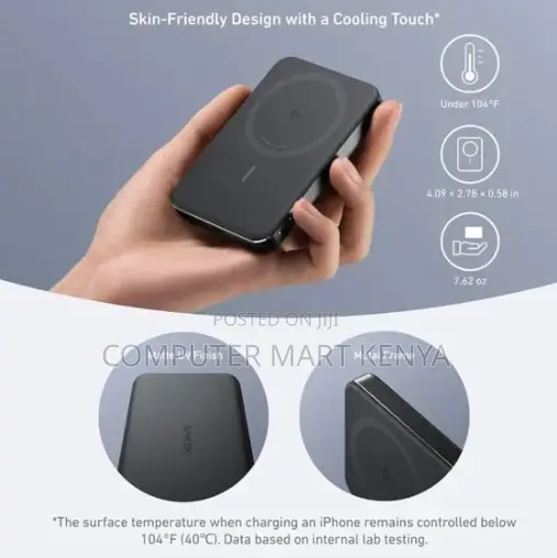 Anker Maggo Power Bank (, Magnetic Wireless) Black (Powerbank)