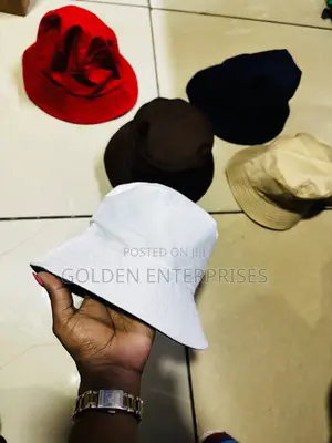 White Double Sided Bucket Hat