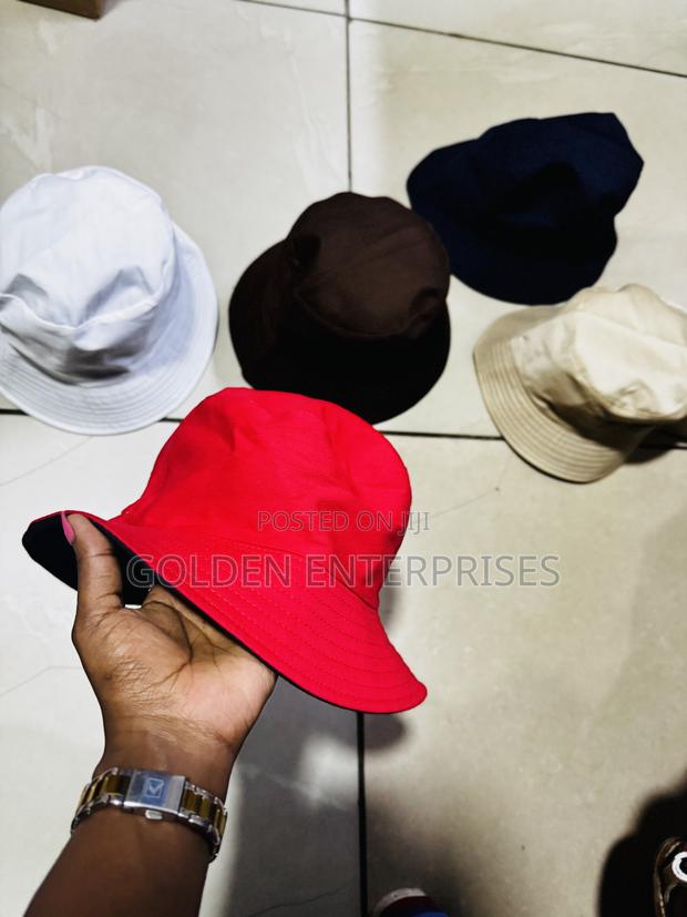 Red Double Sided Bucket Hat - thumbnail 2