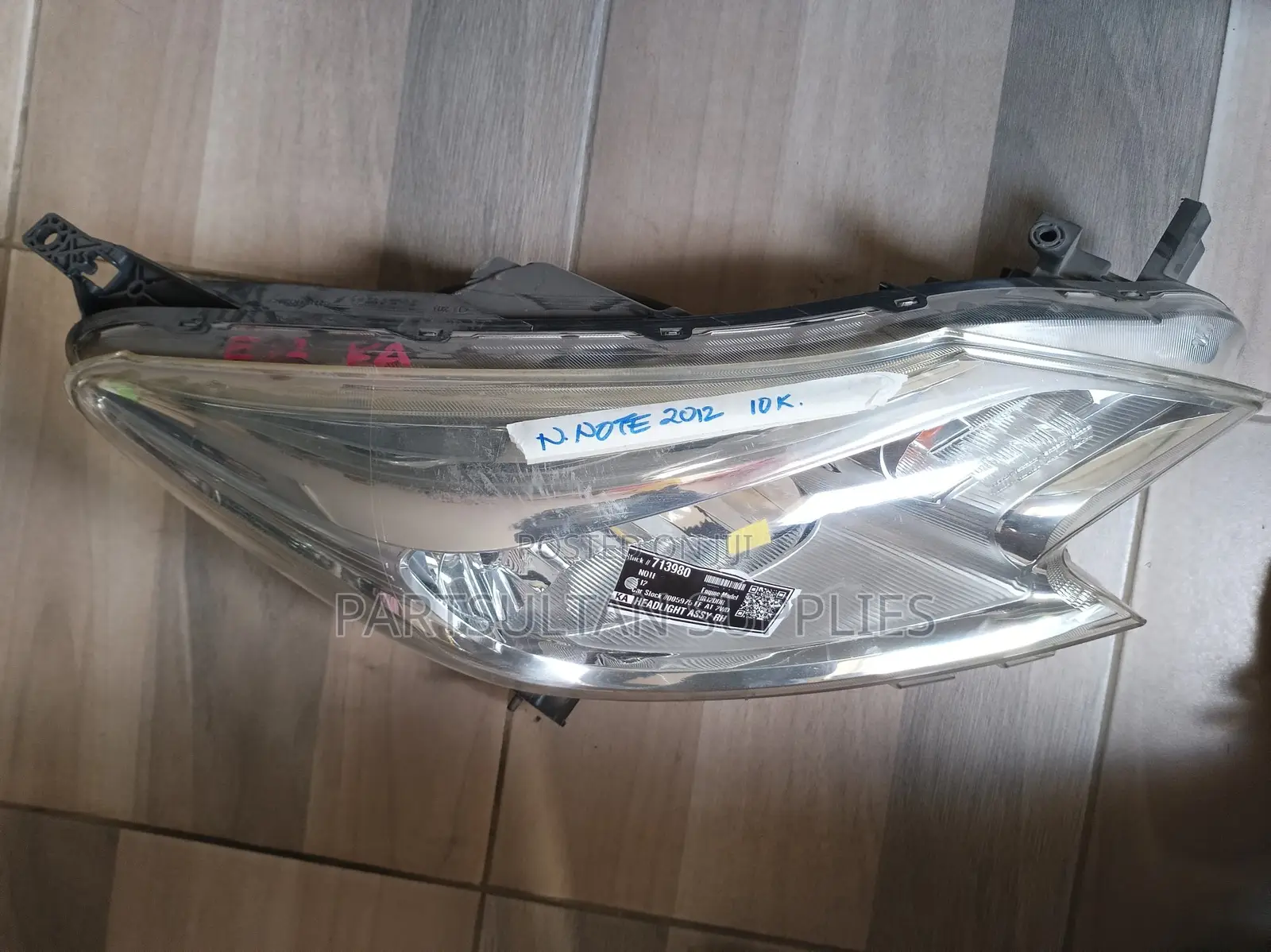 RHS Nissan Note 2012 Headlight