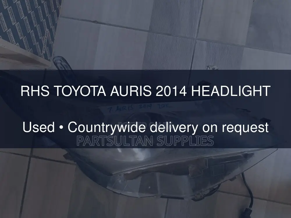 RHS Toyota Auris 2014 Headlight