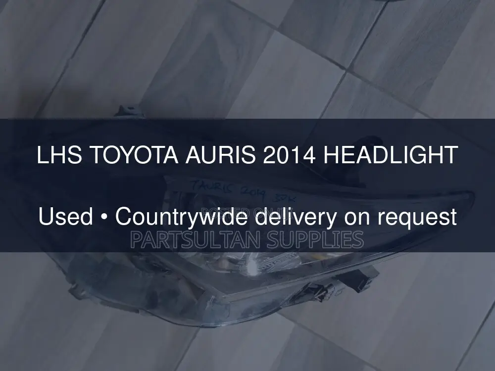 LHS Toyota Auris 2014 Headlight