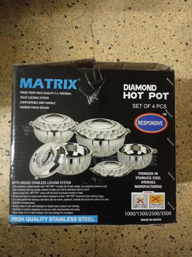 4 PC Stainless Steel Hot Pot / 4 PC Matrix Hot Pot - thumbnail 3