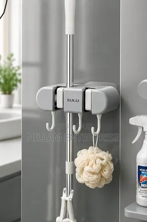 Non Slip Wall Mounted Mop Holder*