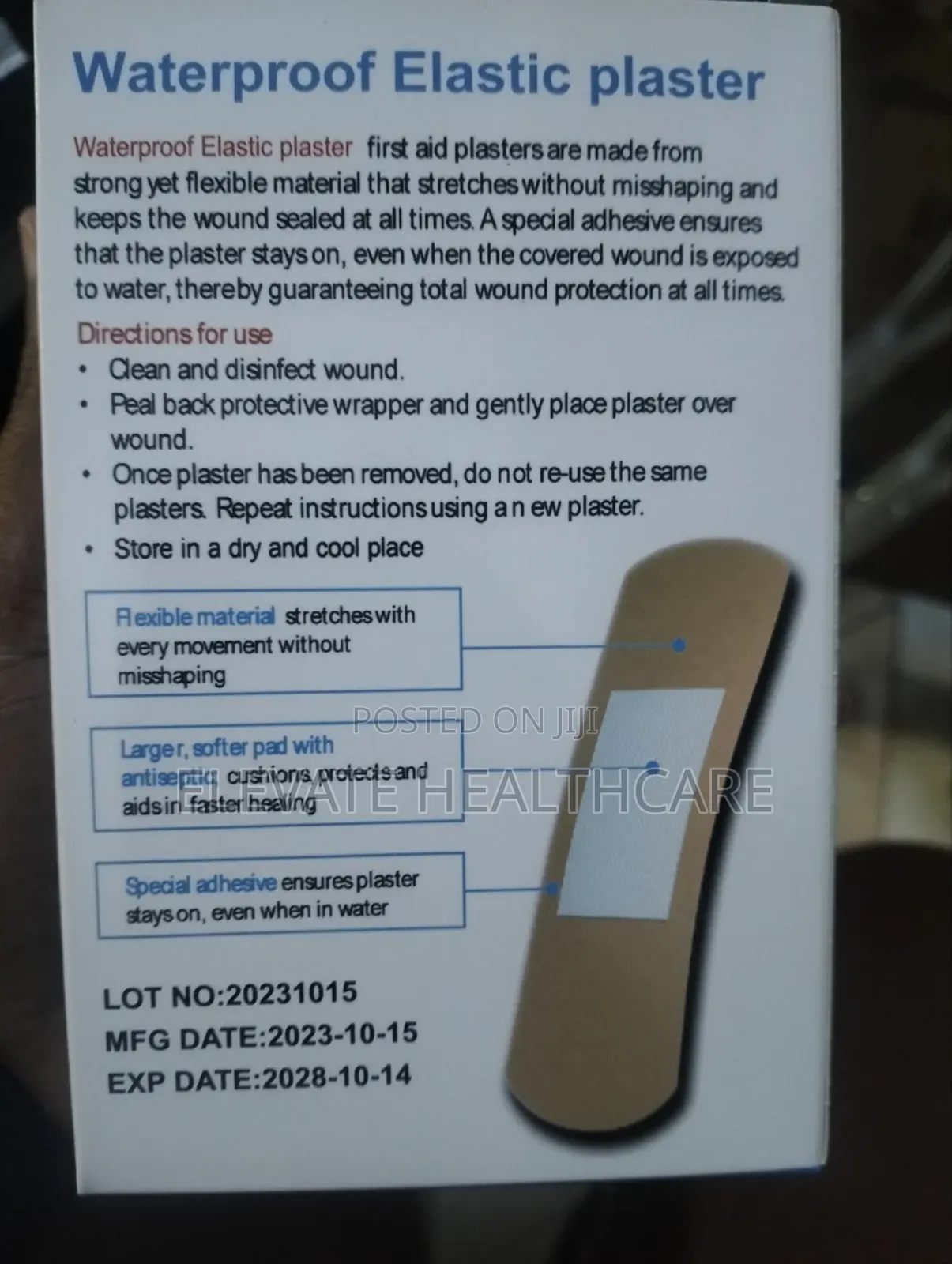 Elastoplast Waterproof 100 PCS