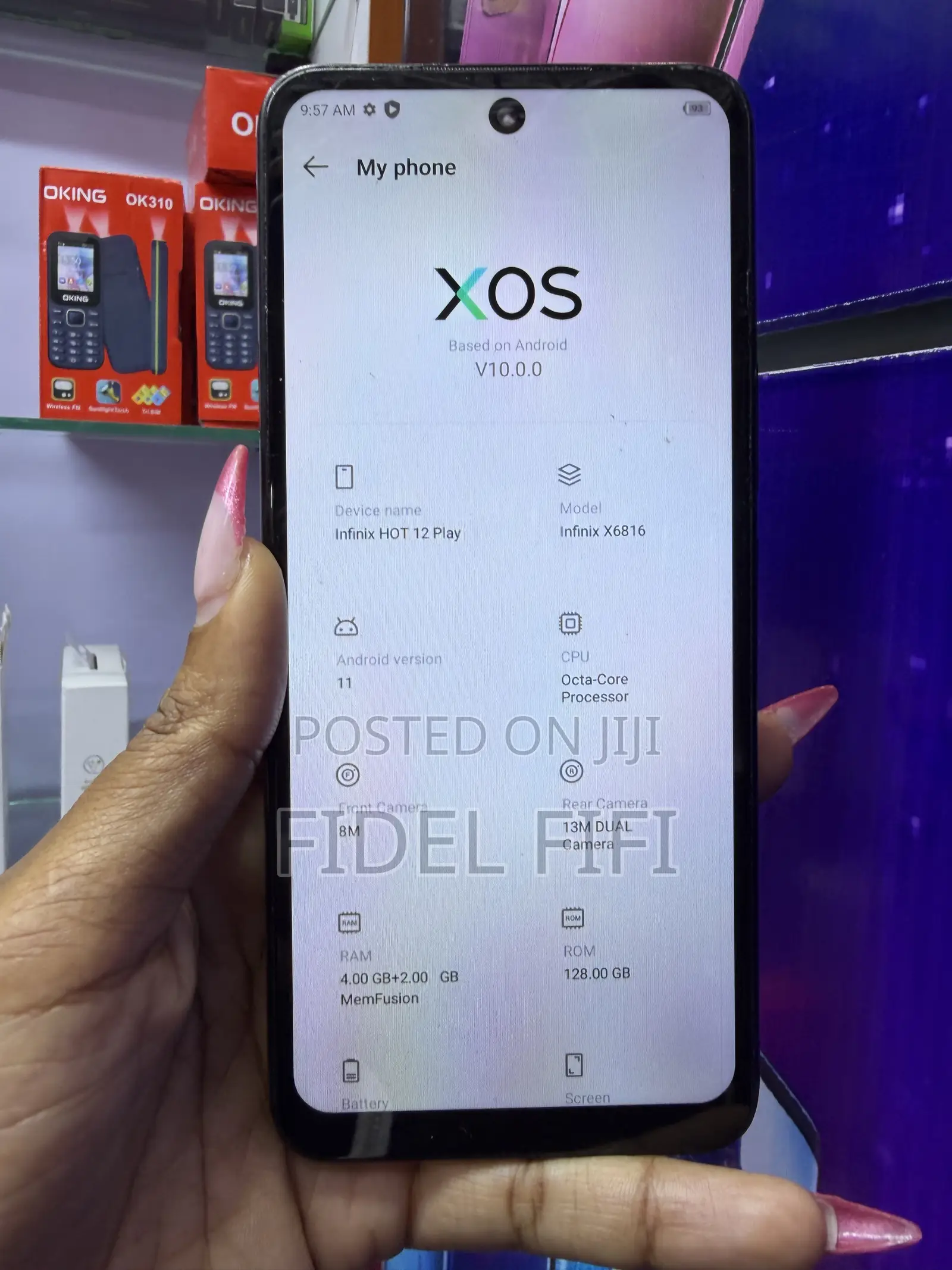Infinix Hot 12 play 128 GB Blue
