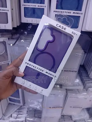 Samsung Galaxy S24 Purple Metallic-Textured Camera Frame Cover